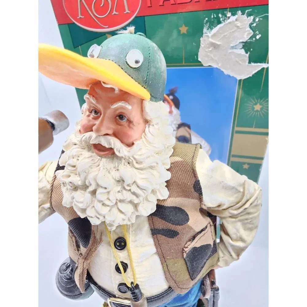 KSA Kurt S‎ Adler RARE Morning Watch Fabriche Santa Duck Hunting Googly Eyes